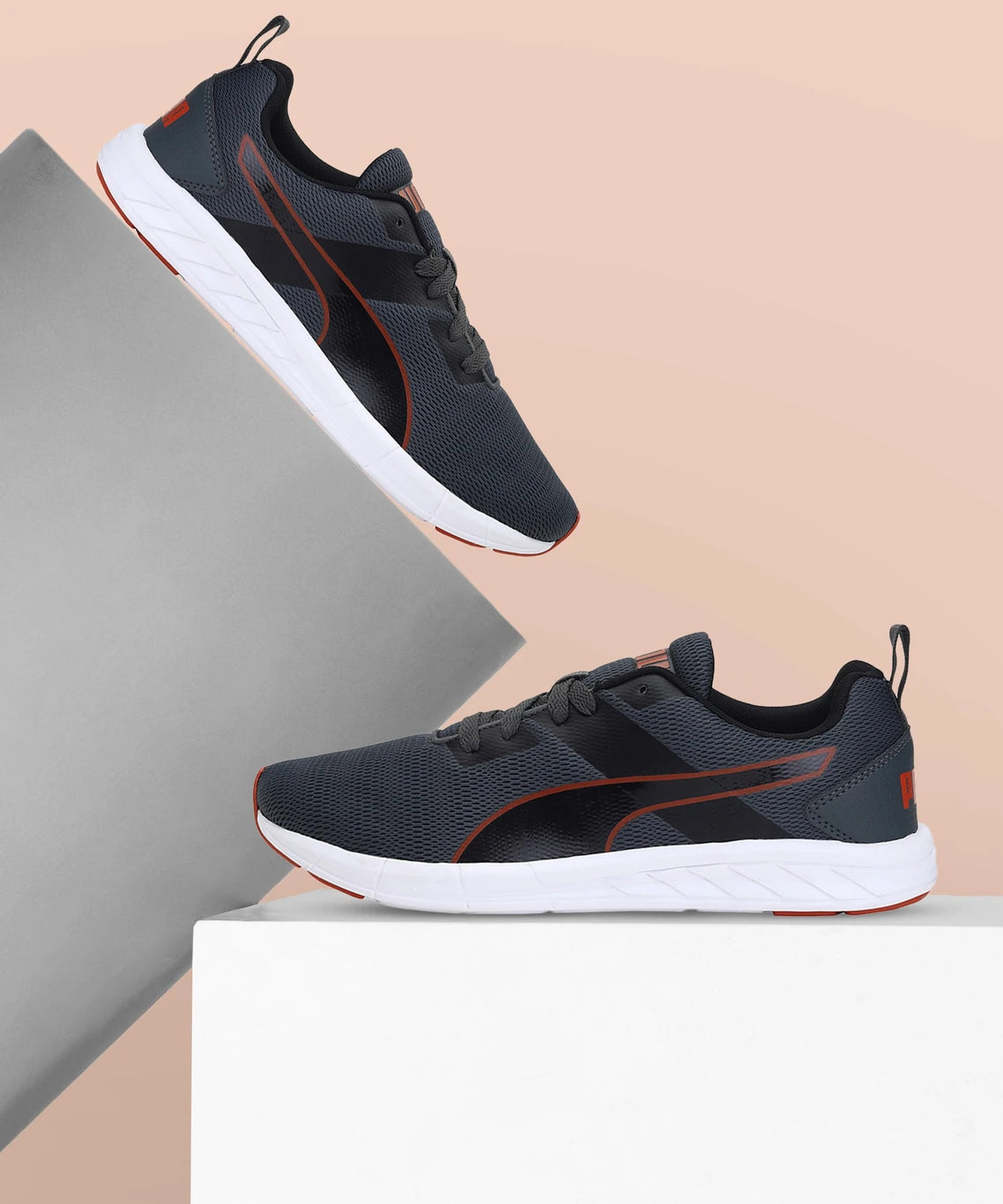 PUMA Meteor NU IDP Running Shoes For Men (Grey , 6)