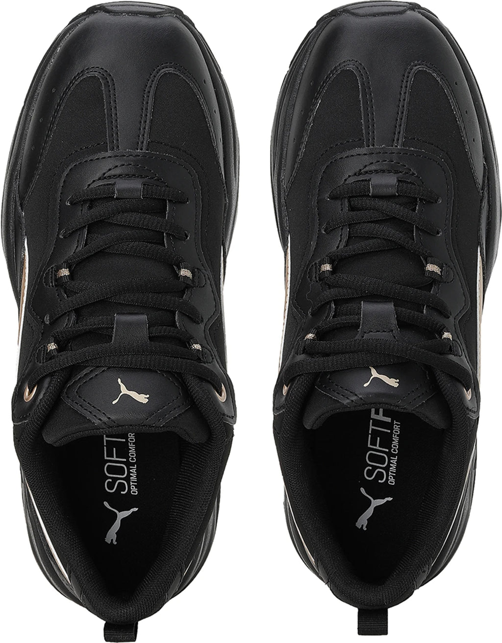 PUMA Cilia Space Metallics Casuals For Women (Black , 4)