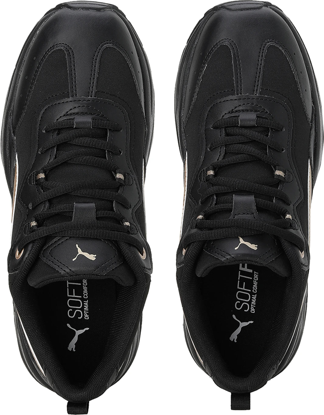 PUMA Cilia Space Metallics Casuals For Women (Black , 4)