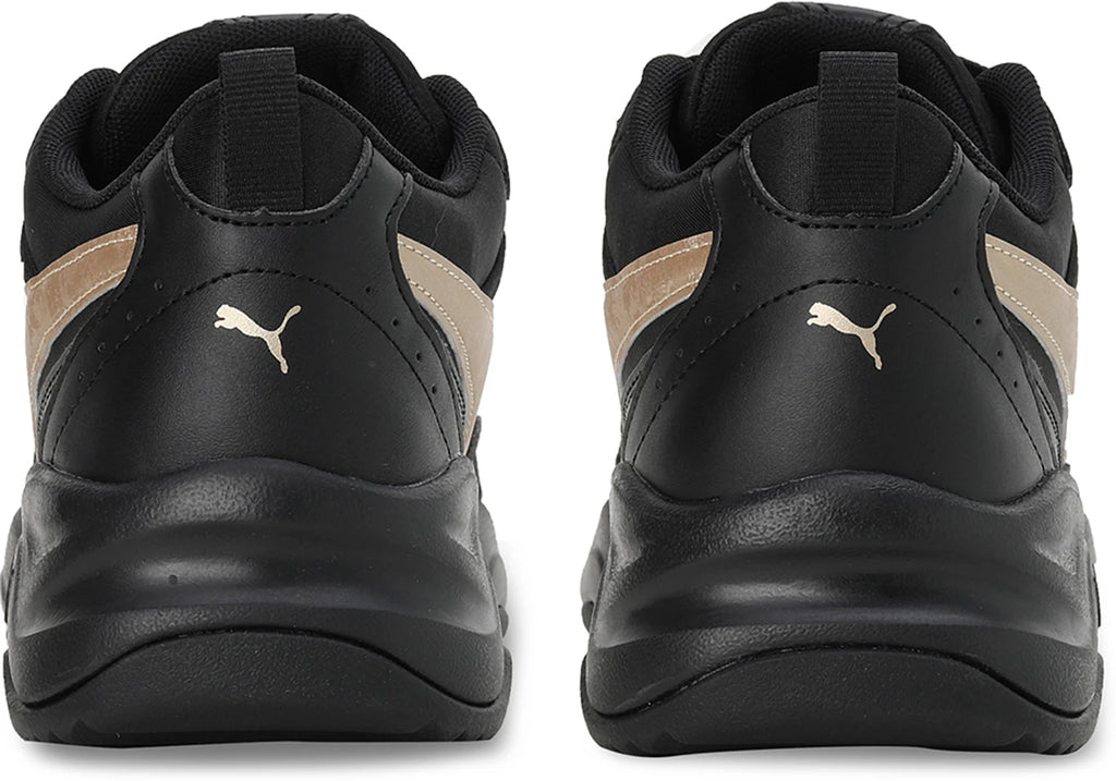 PUMA Cilia Space Metallics Casuals For Women (Black , 4)