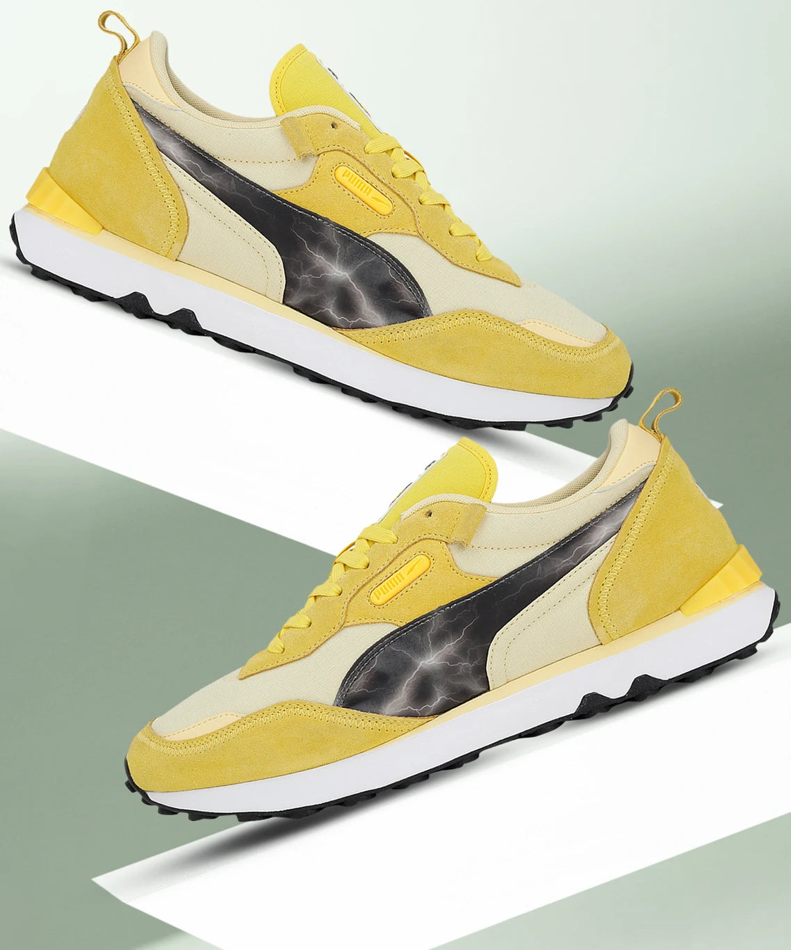 PUMA Rider FV PIKACHU Sneakers For Men (Yellow , 10 UK )