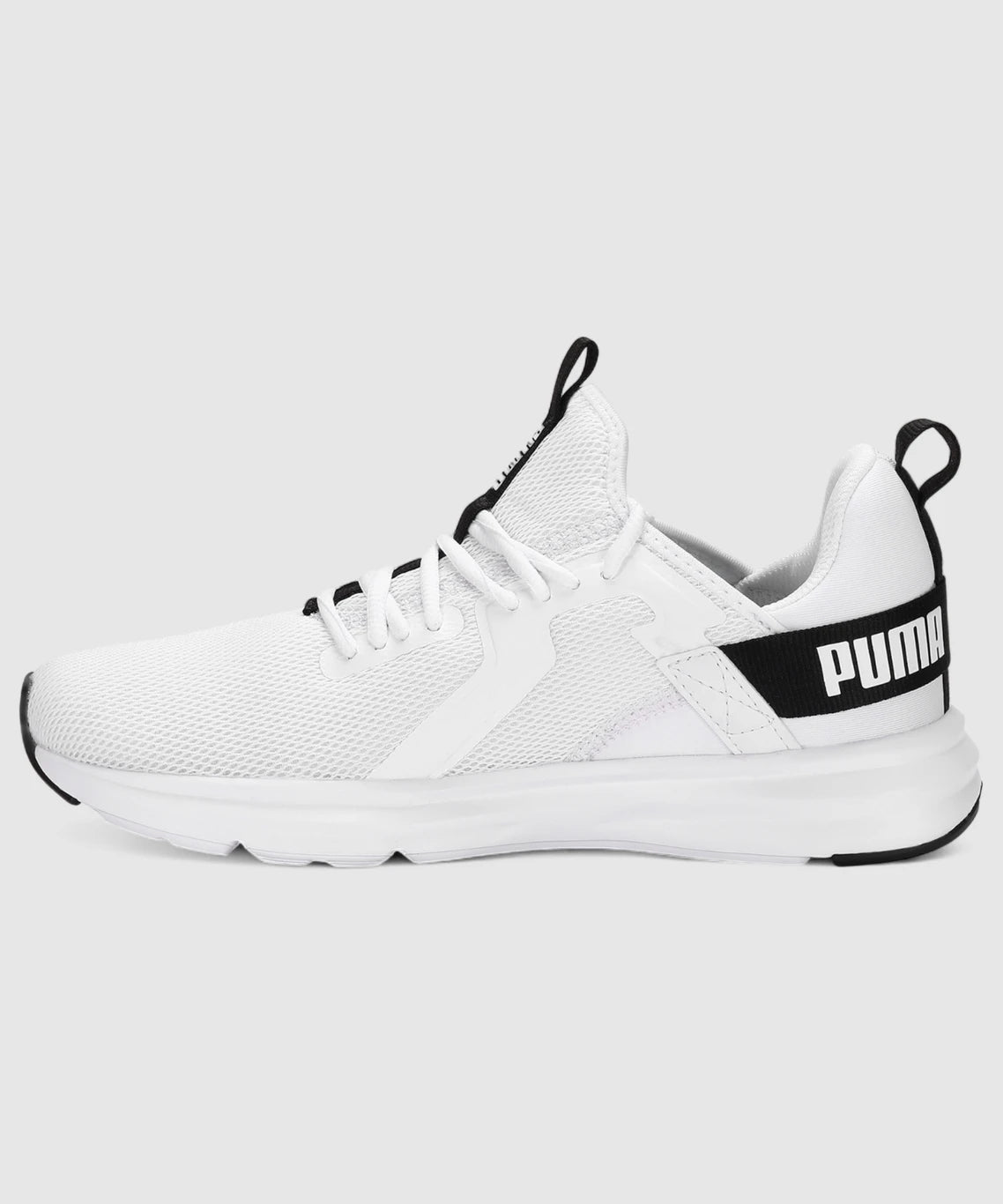 PUMA Enzo Stridance IDP Running Shoes For Men (Black-White , 7)