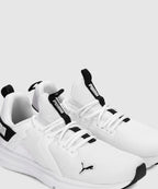 PUMA Enzo Stridance IDP Running Shoes For Men (Black-White , 7)