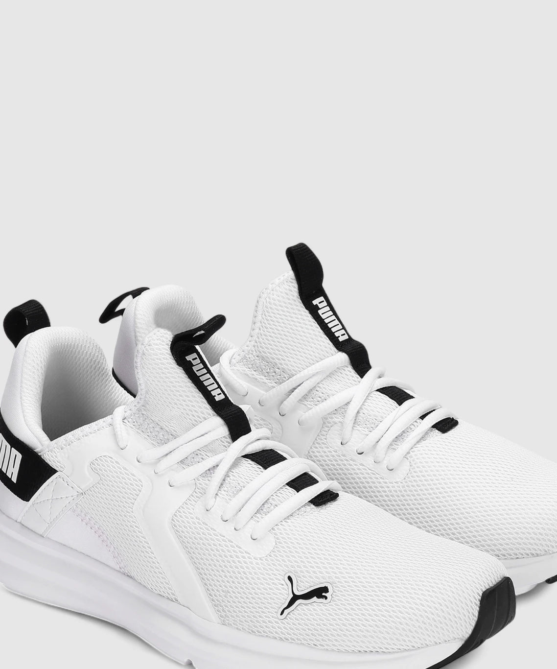 PUMA Enzo Stridance IDP Running Shoes For Men (Black-White , 7)