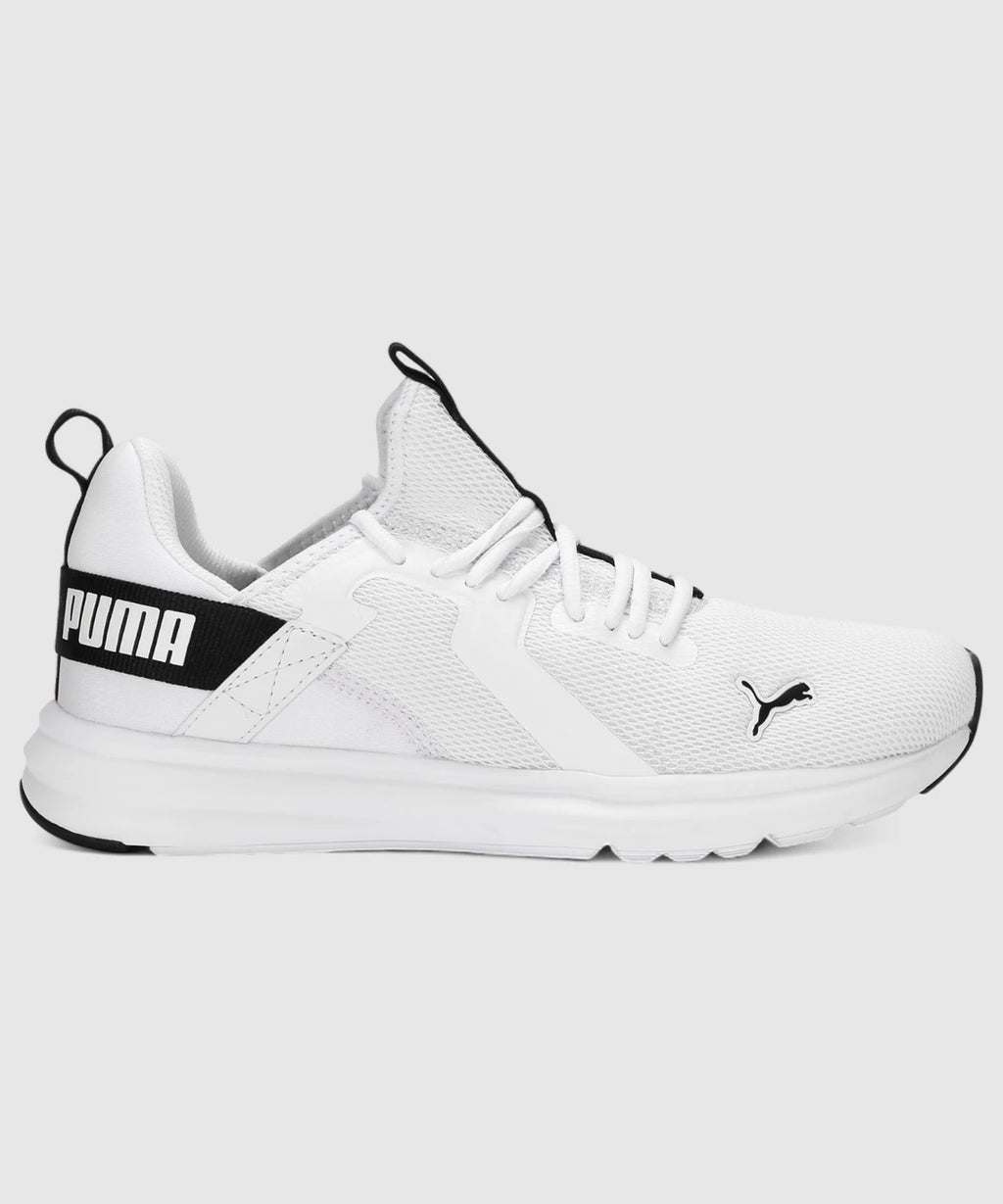 PUMA Enzo Stridance IDP Running Shoes For Men (Black-White , 7)