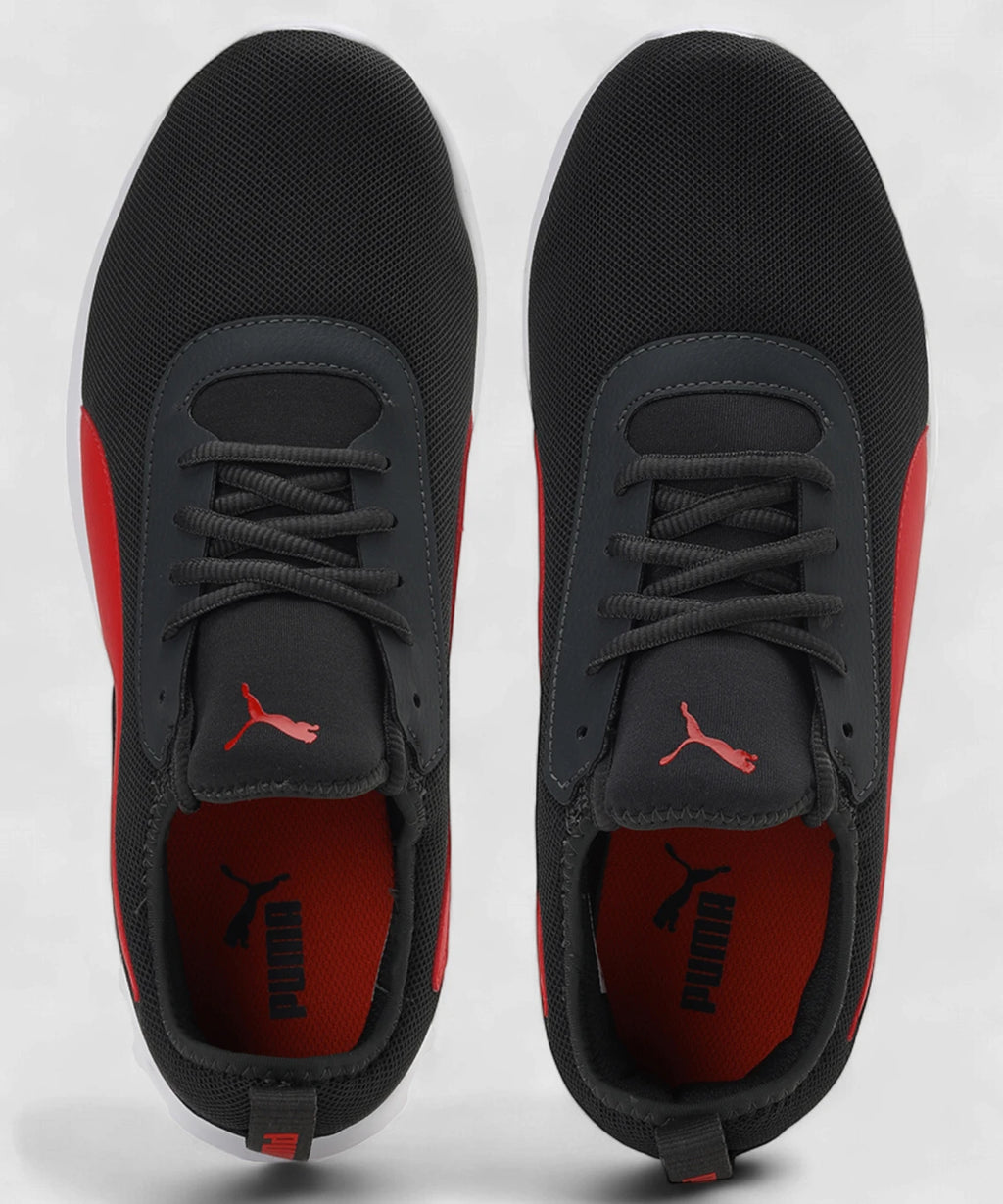 Puma Trace V2 IDP Running Shoes For Men (Dark Shadow-High Risk Red  , 11 )