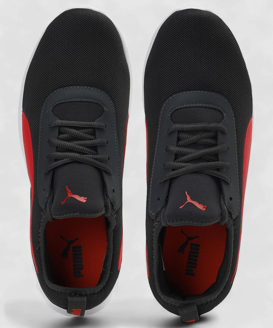 Puma Trace V2 IDP Running Shoes For Men (Dark Shadow-High Risk Red  , 11 )