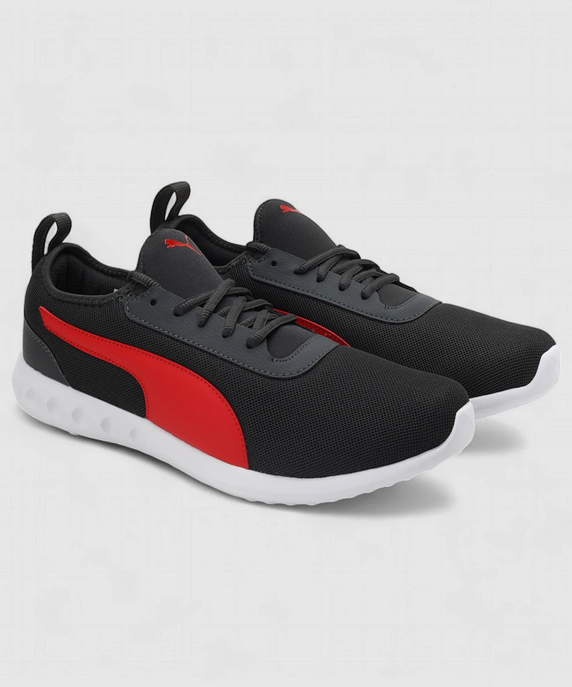 Puma Trace V2 IDP Running Shoes For Men (Dark Shadow-High Risk Red  , 11 )