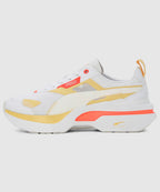 PUMA Kosmo Rider Sneakers For Women ( White-Neon Sun , 5 UK )