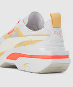 PUMA Kosmo Rider Sneakers For Women ( White-Neon Sun , 5 UK )