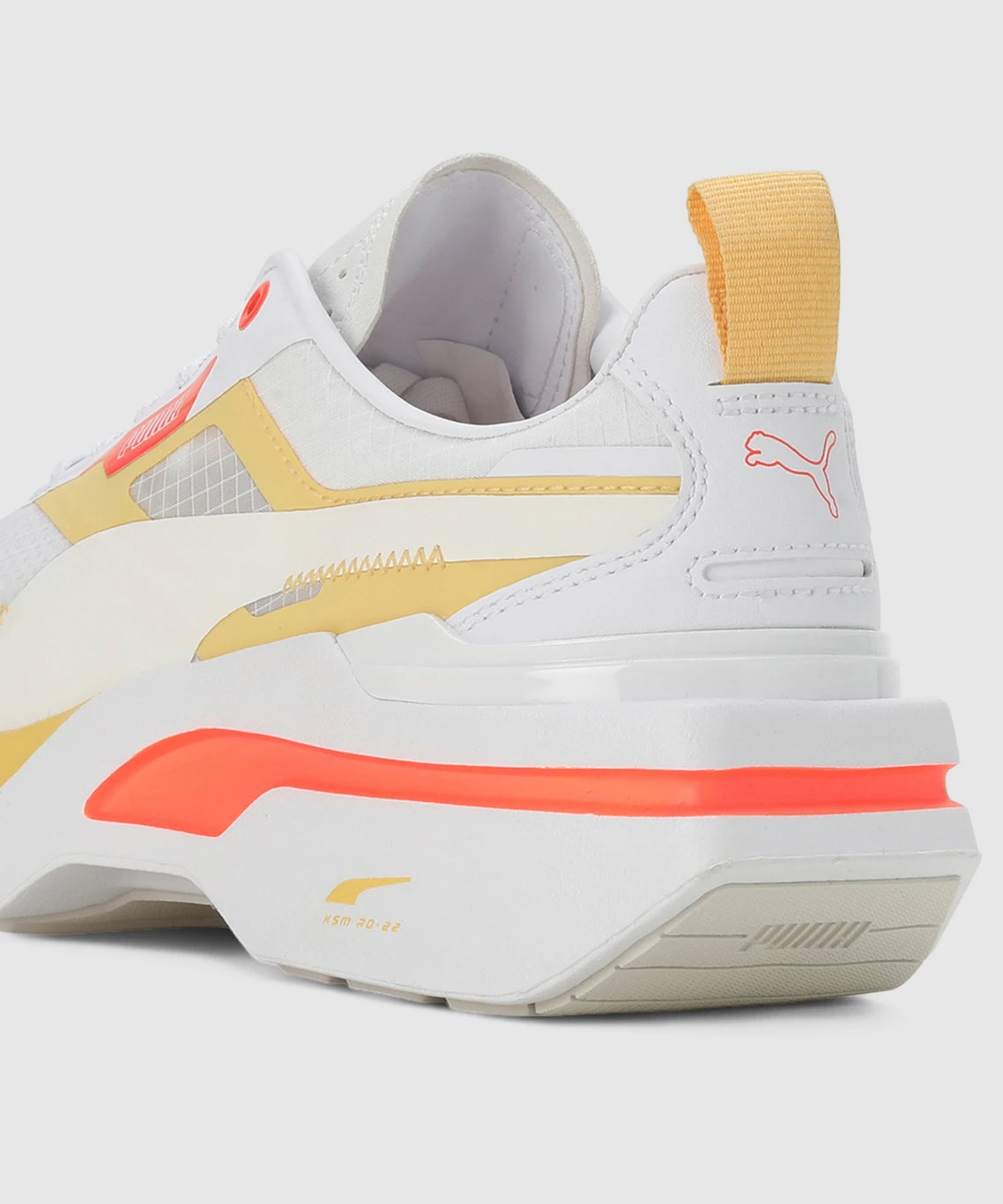 PUMA Kosmo Rider Sneakers For Women ( White-Neon Sun , 5 UK )