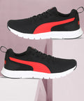 PUMA Flex Bar Sneakers For Men (Black , 9)