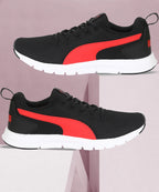PUMA Flex Bar Sneakers For Men (Black , 9)