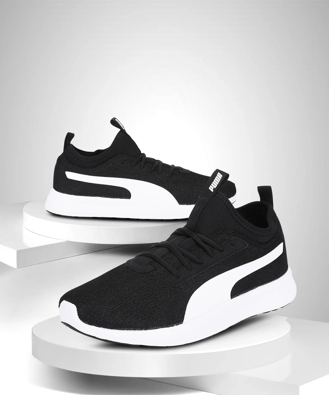 PUMA Clasp IDP Walking Shoes For Men (Black , 8 )