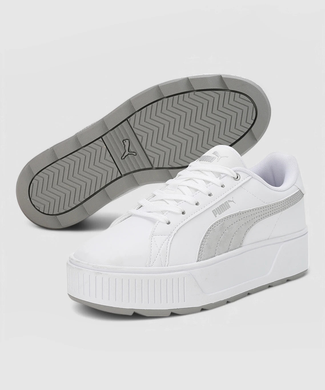 PUMA Karmen Space Metallics Casuals For Women (White , 5 UK)