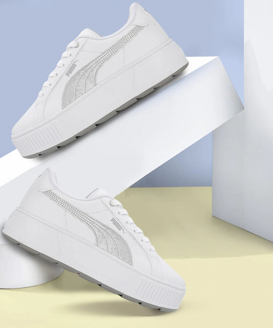 PUMA Karmen Space Metallics Casuals For Women (White , 5 UK)