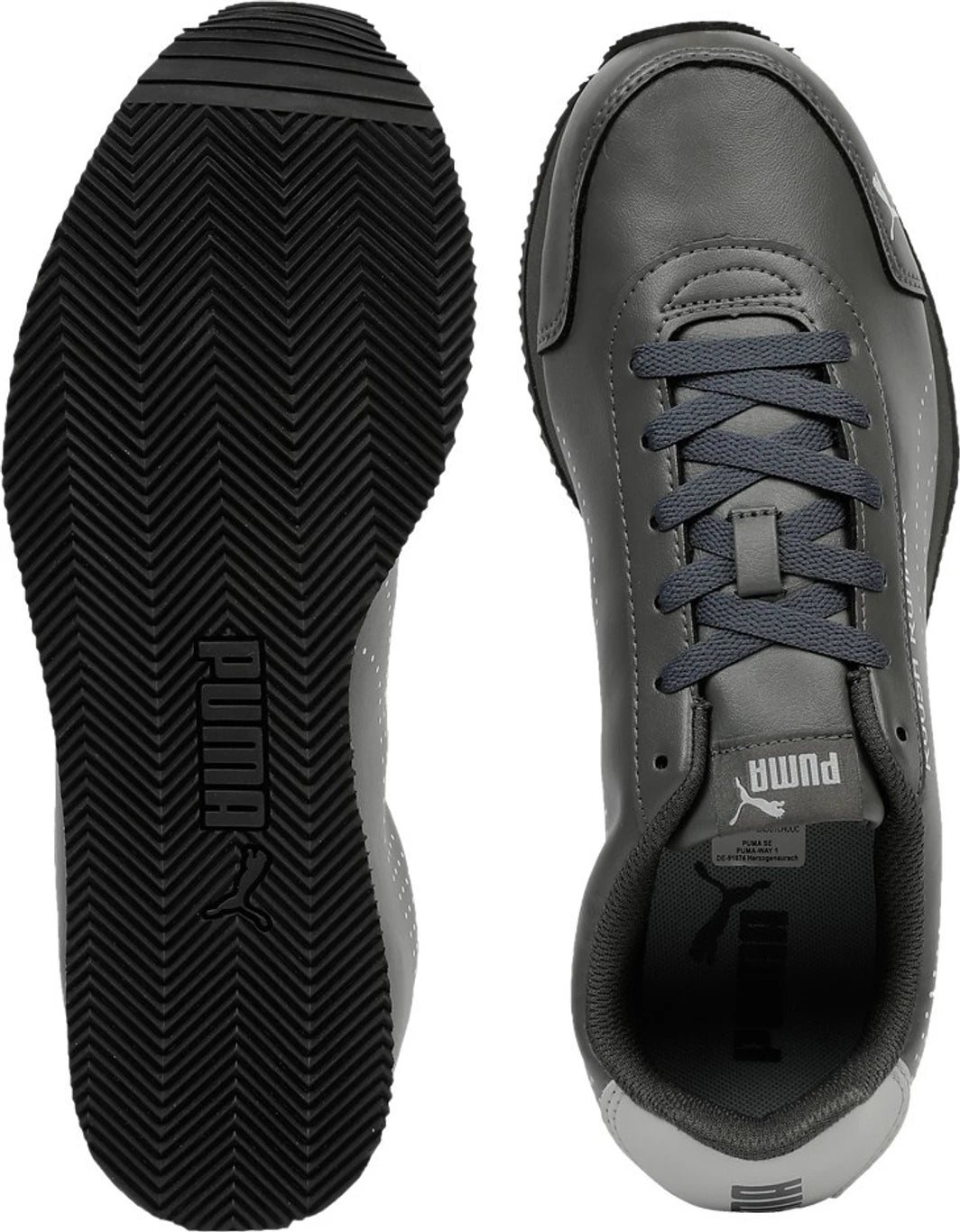 PUMA Roosh Runner v2 Walking Shoes For Men (Grey , 10)