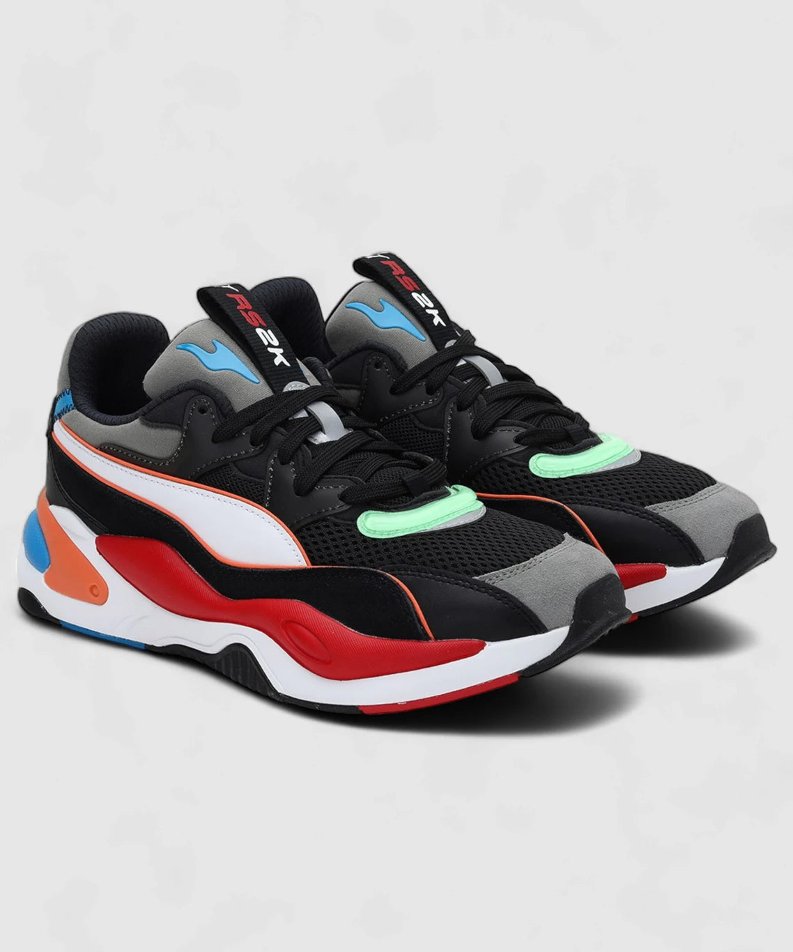 PUMA RS-2K Internet Exploring Walking Shoes For Men (Black , 3)