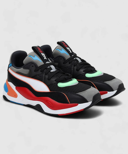 PUMA RS-2K Internet Exploring Walking Shoes For Men (Black , 3)