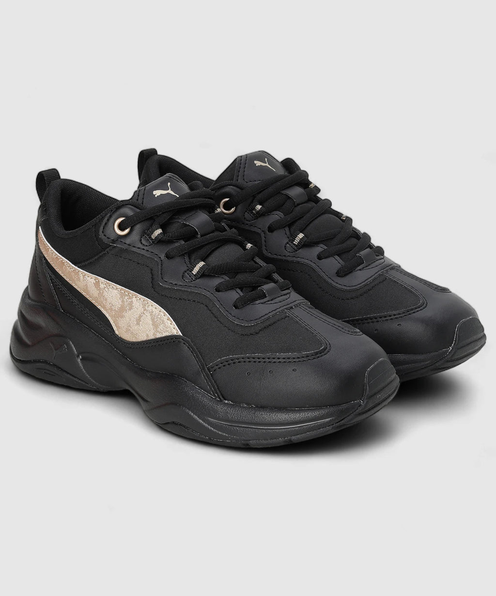 PUMA Cilia Space Metallics Casuals For Women (Black , 4)