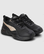 PUMA Cilia Space Metallics Casuals For Women (Black , 4)