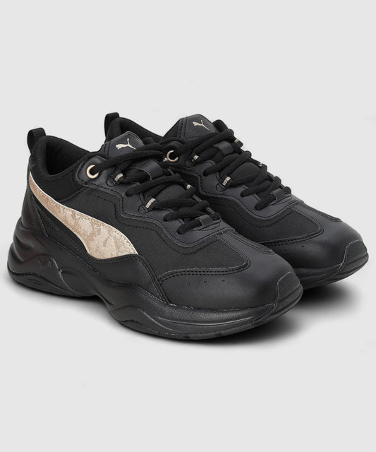 PUMA Cilia Space Metallics Casuals For Women (Black , 4)