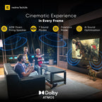 realme TechLife 109 cm (43 inch) QLED Ultra HD (4K) Smart Google TV with 5.0 with Dolby Atmos, and 40 W downfiring speaker (43UHDGQRVSAQ)