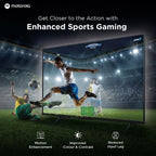 MOTOROLA 140 cm (55 inch) QLED Ultra HD (4K) Smart Google TV with 5.0 with 48 W speaker, 120Hz Game accelerator, and Dolby Atmos (55UHDGQMVSAQ)