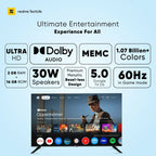 realme TechLife 164 cm (65 inch) Ultra HD (4K) LED Smart Google TV (65UHDGDRDDVB)