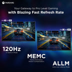 MOTOROLA 140 cm (55 inch) QLED Ultra HD (4K) Smart Google TV with 5.0 with 48 W speaker, 120Hz Game accelerator, and Dolby Atmos (55UHDGQMVSAQ)