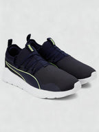 PUMA Manor V2 Sneakers For Men ( Peacoat-Fizzy Apple   , 9)