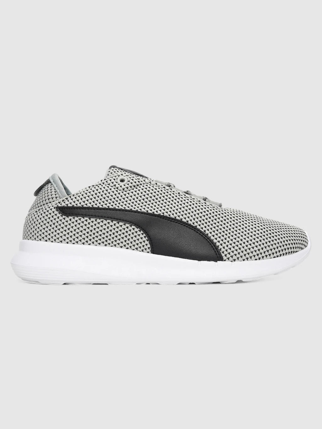 PUMA Shell Slipon IDP Walking Shoes For Men (White-Gray Violet-Black , 9)