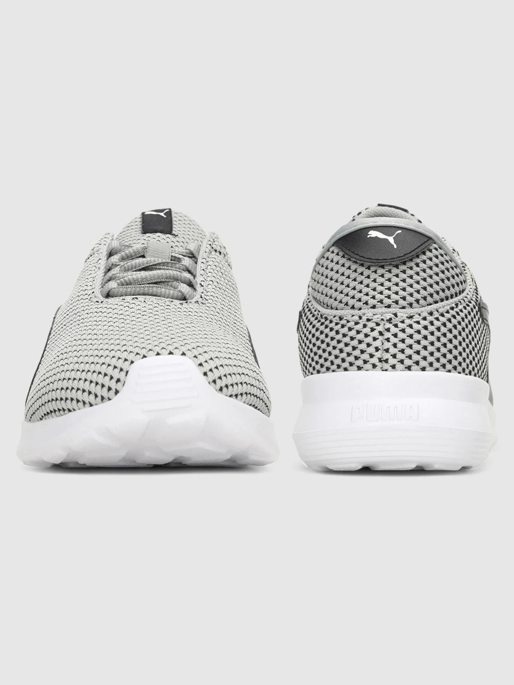 PUMA Shell Slipon IDP Walking Shoes For Men (White-Gray Violet-Black , 9)