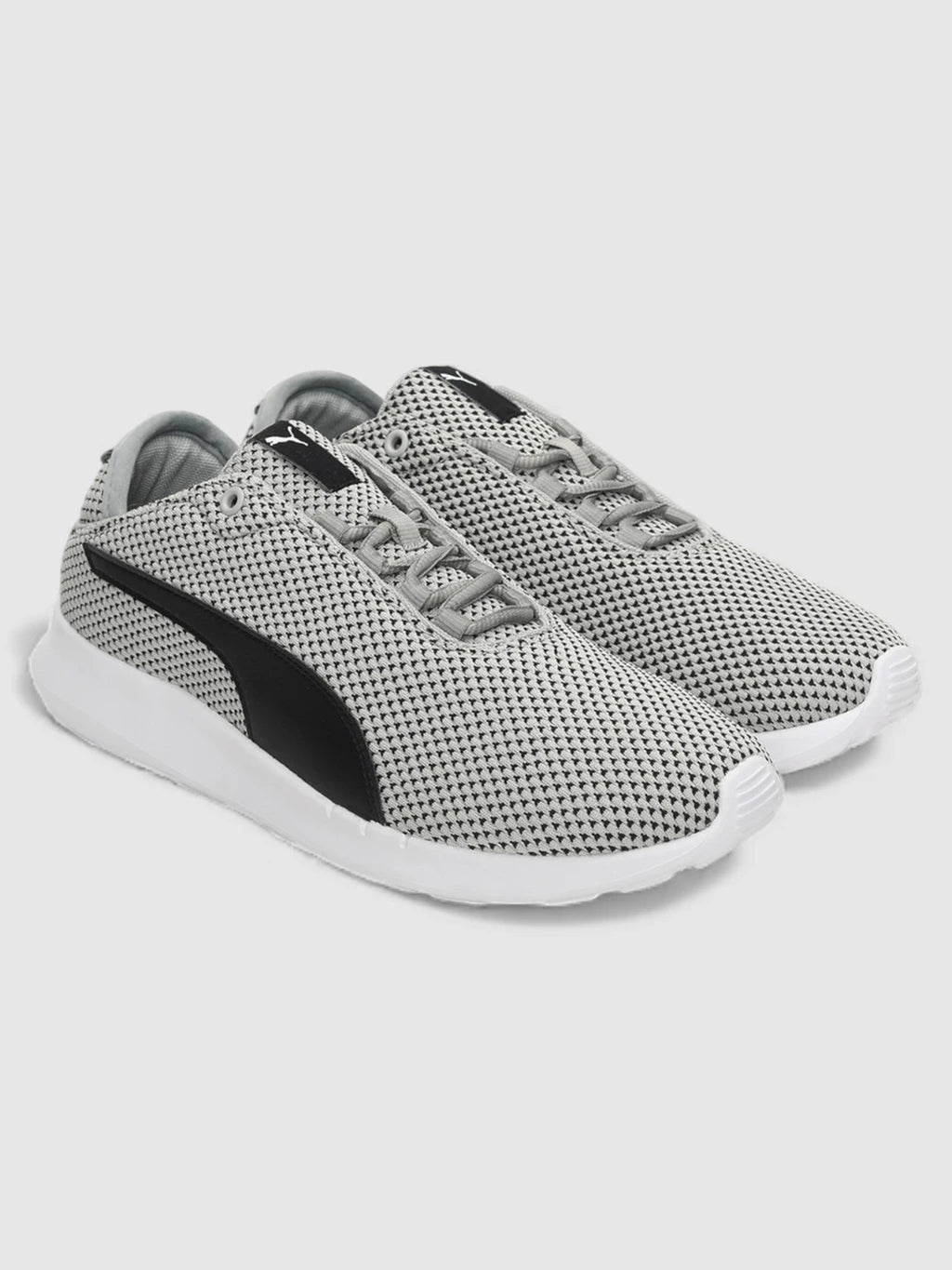 PUMA Shell Slipon IDP Walking Shoes For Men (White-Gray Violet-Black , 9)