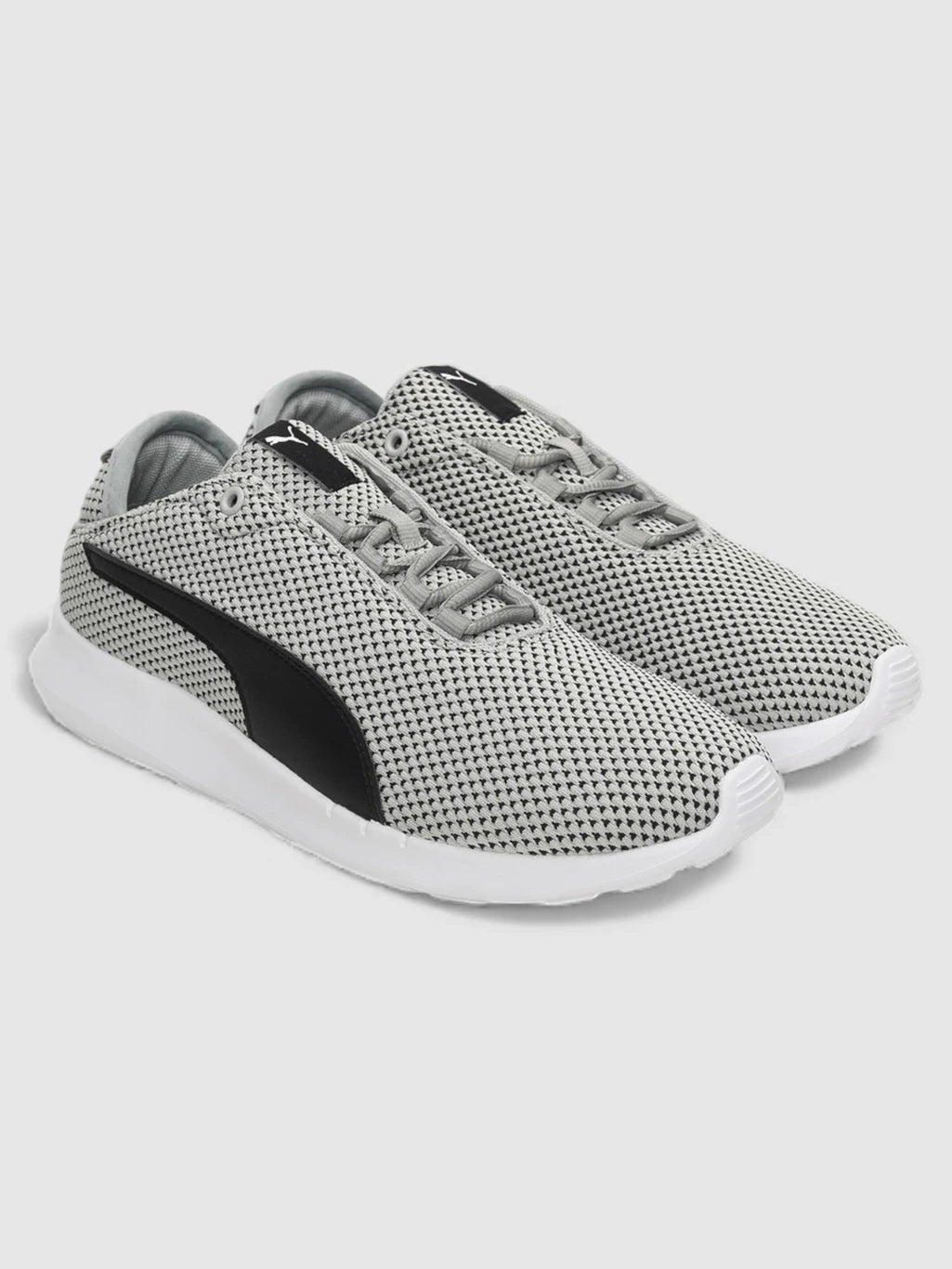 PUMA Shell Slipon IDP Walking Shoes For Men (White-Gray Violet-Black , 9)