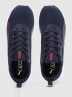 PUMA Walk Max Walking Shoes For Men (Navy-For All Time Red   , 6 UK )