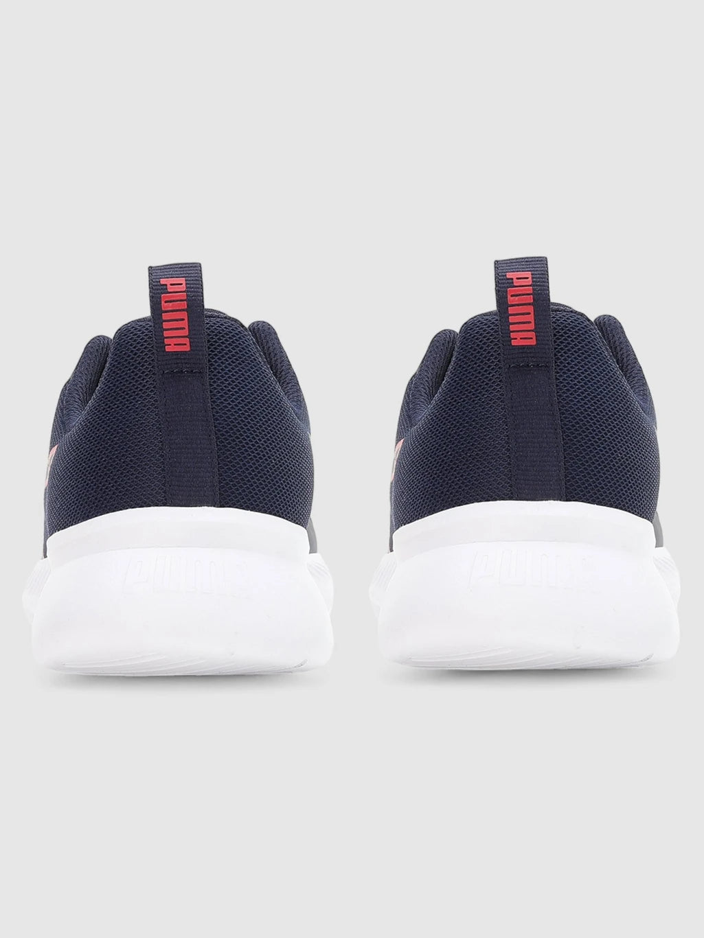 PUMA Walk Max Walking Shoes For Men (Navy-For All Time Red  , 10 )
