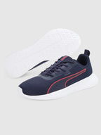 PUMA Walk Max Walking Shoes For Men (Navy-For All Time Red   , 6 UK )