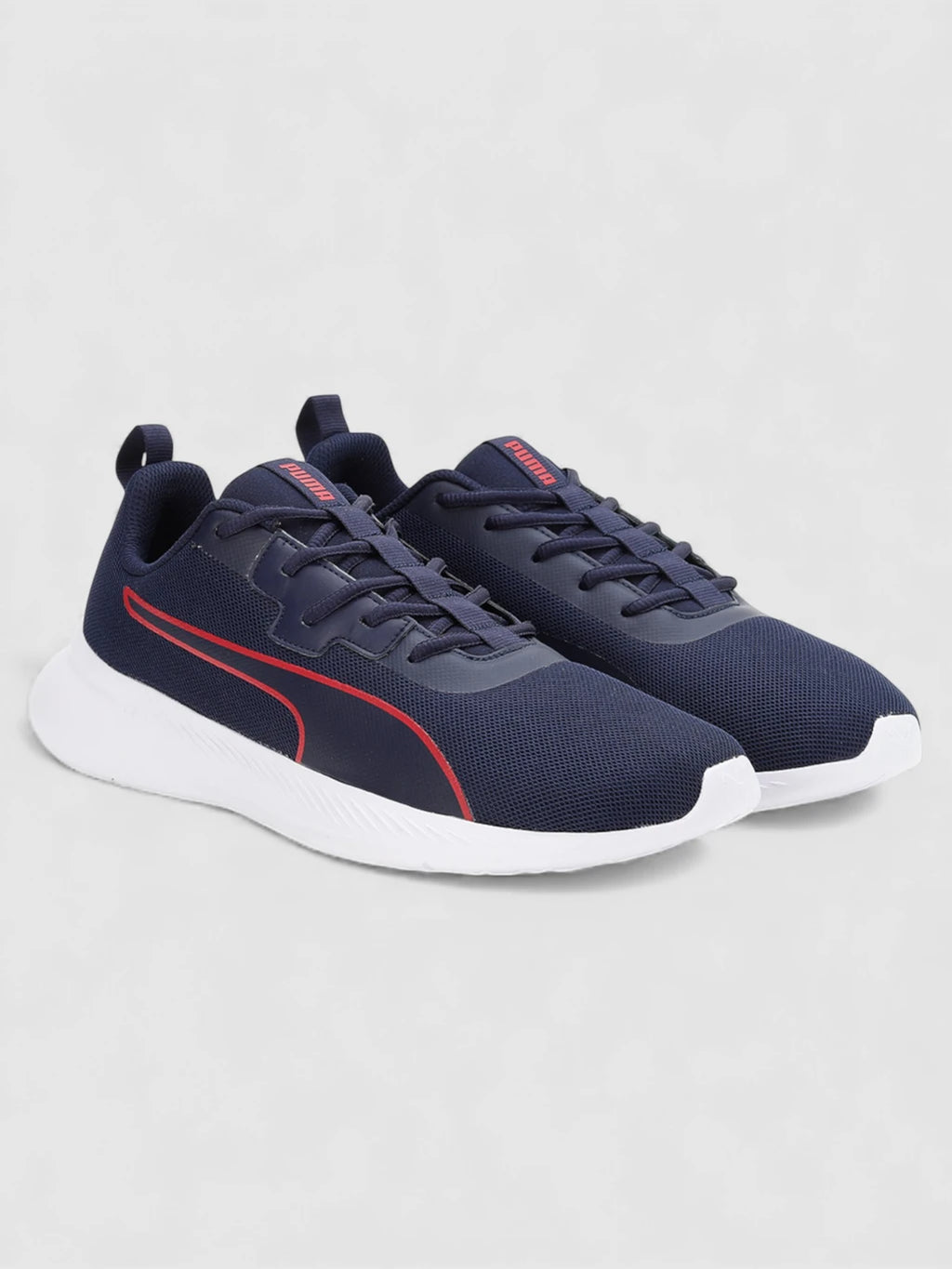 PUMA Walk Max Walking Shoes For Men (Navy-For All Time Red   , 6 UK )
