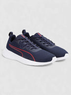 PUMA Walk Max Walking Shoes For Men (Navy-For All Time Red   , 6 UK )