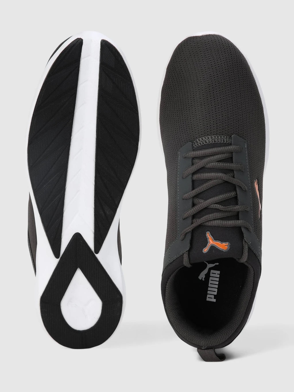 PUMA Starlight V2 IDP Sneakers For Men (Dark Shadow-Vibrant Orange   , 10 )