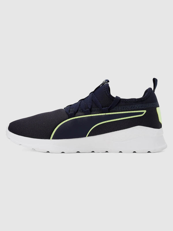 PUMA Manor V2 Sneakers For Men ( Peacoat-Fizzy Apple , 11 )