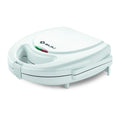 Bajaj 750 Watts Sandwich and Samosa Maker with Interchangeable Plates, Thermostat Control for Variable Temperature, Non-Stick Coated Plates for Easy Cleaning, White Sandwich Maker