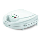 Bajaj 750 Watts Sandwich and Samosa Maker with Interchangeable Plates, Thermostat Control for Variable Temperature, Non-Stick Coated Plates for Easy Cleaning, White Sandwich Maker