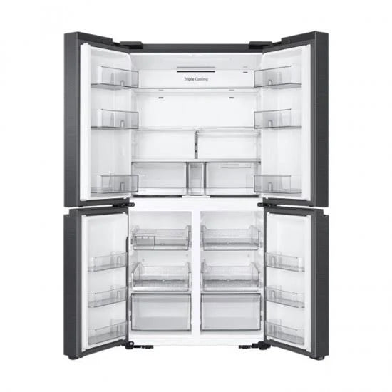 SAMSUNG 650 Litres Frost Free French Door Convertible Refrigerator with Fruit Drawer (RF65DG90BDSGTL, Black Caviar)